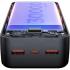 Mcdodo MC-4240 30000Mah 22.5W 4-in-1 fast charging with PD, QC, SCP, and VOOC Power Bank Supports fast charging for Apple, Samsung, Huawei, Xiaomi, OPPO, and VIVO mobile phones Smart LCD Digital Display - Black